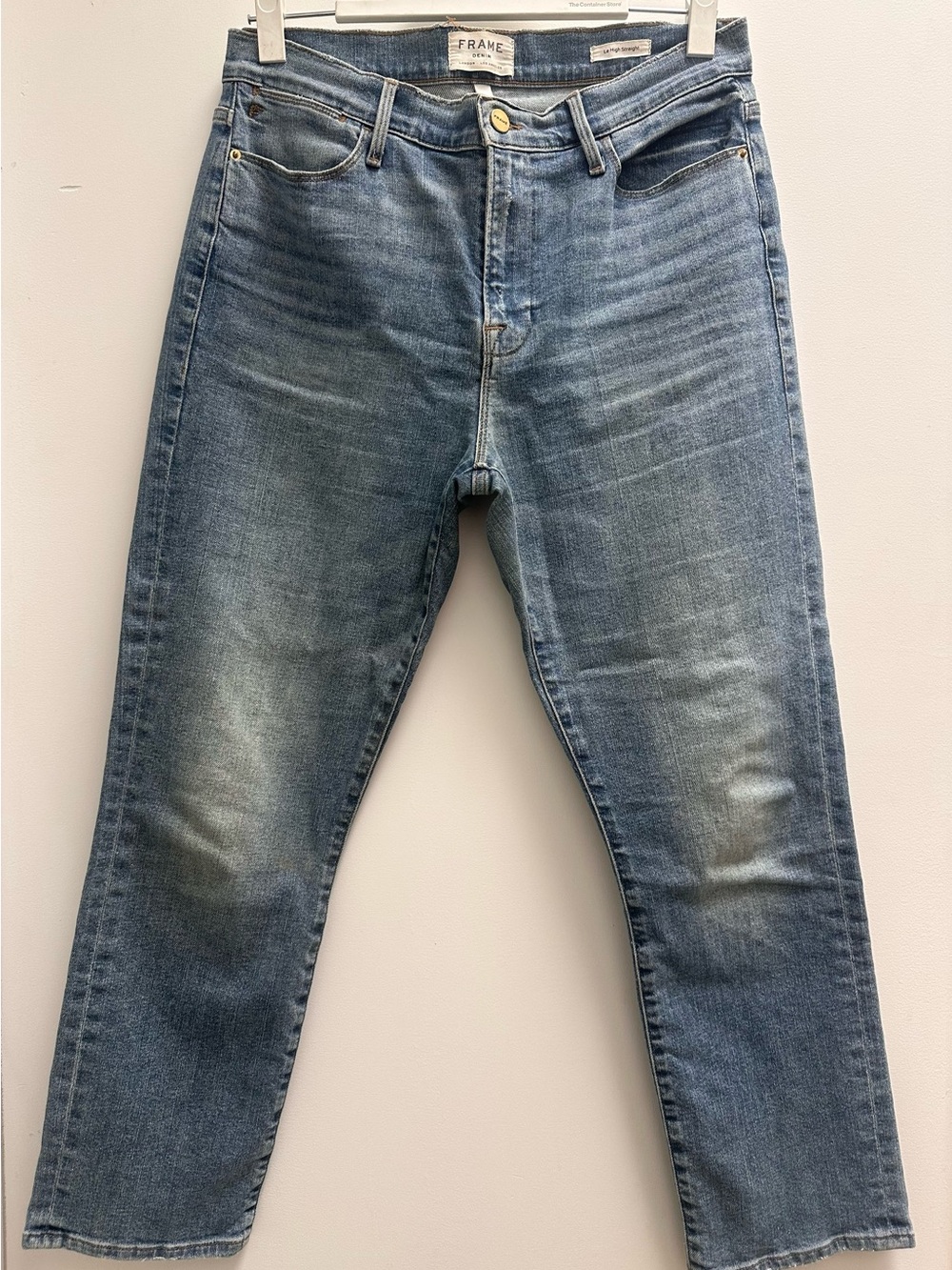 Frame Denim  Blue Slim Straight Jeans